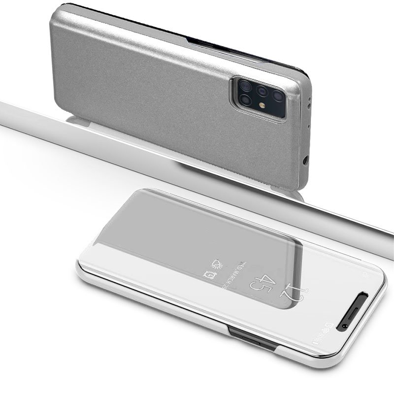Funda Flip Cover Samsung A515 Galaxy A51 Clear View Plata