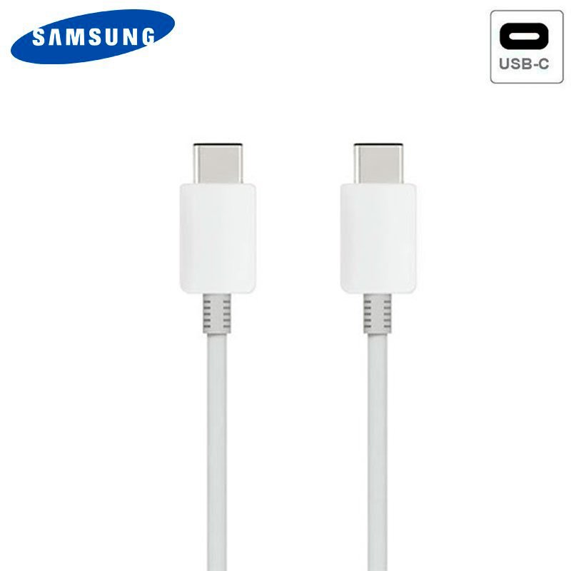 Cable USB Original Samsung Universal TIPO C a TIPO C Blanco (Sin Blister)