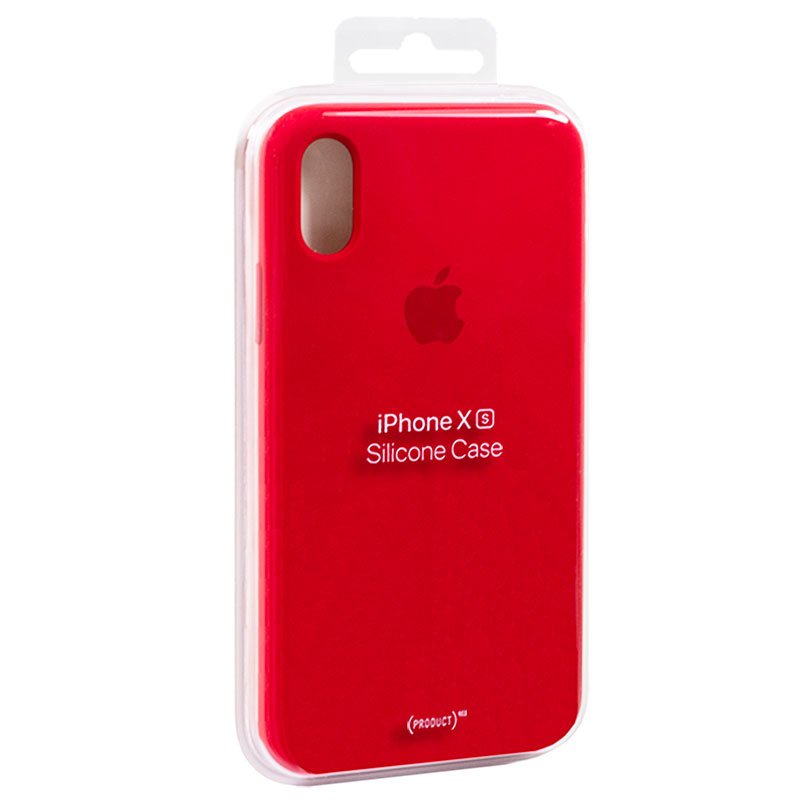 Funda Original iPhone X / iPhone XS Silicone Case RED (Con Blister)