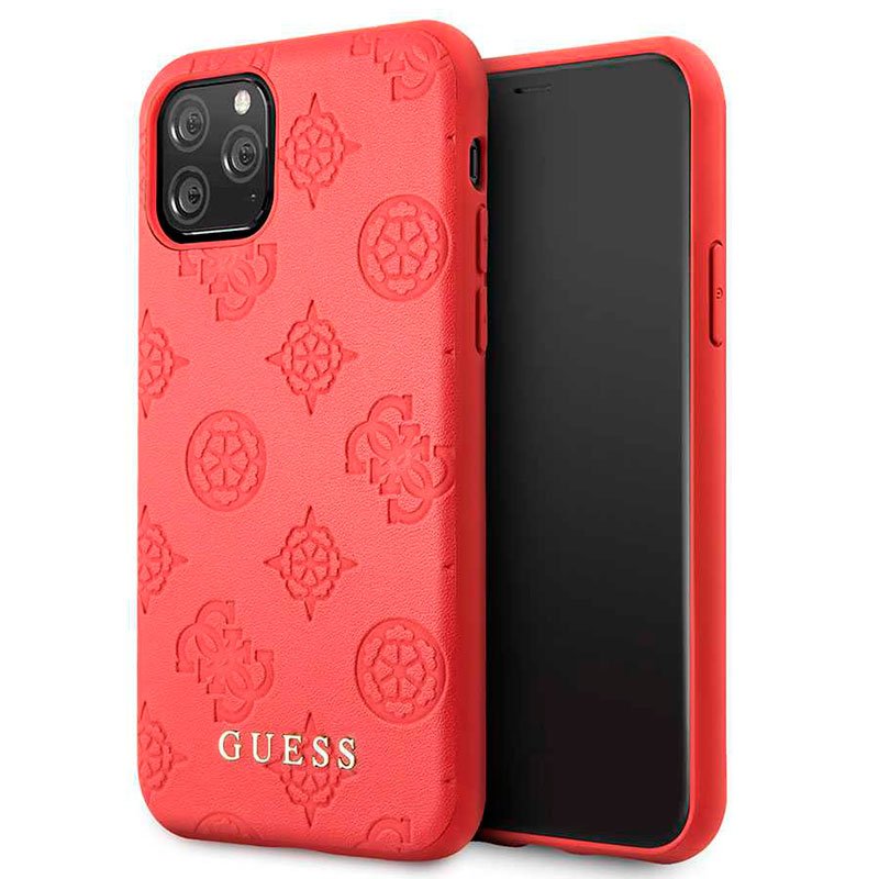 Carcasa iPhone 11 Pro Licencia Guess Hard Rojo