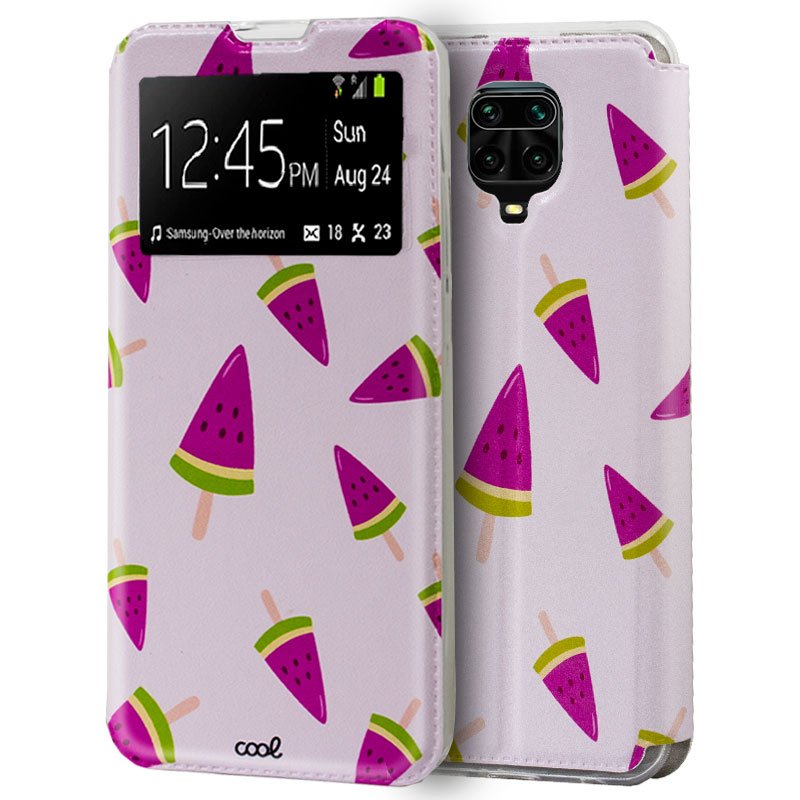 Funda Flip Cover Xiaomi Redmi Note 9S / Note 9 Pro Dibujos Sandía