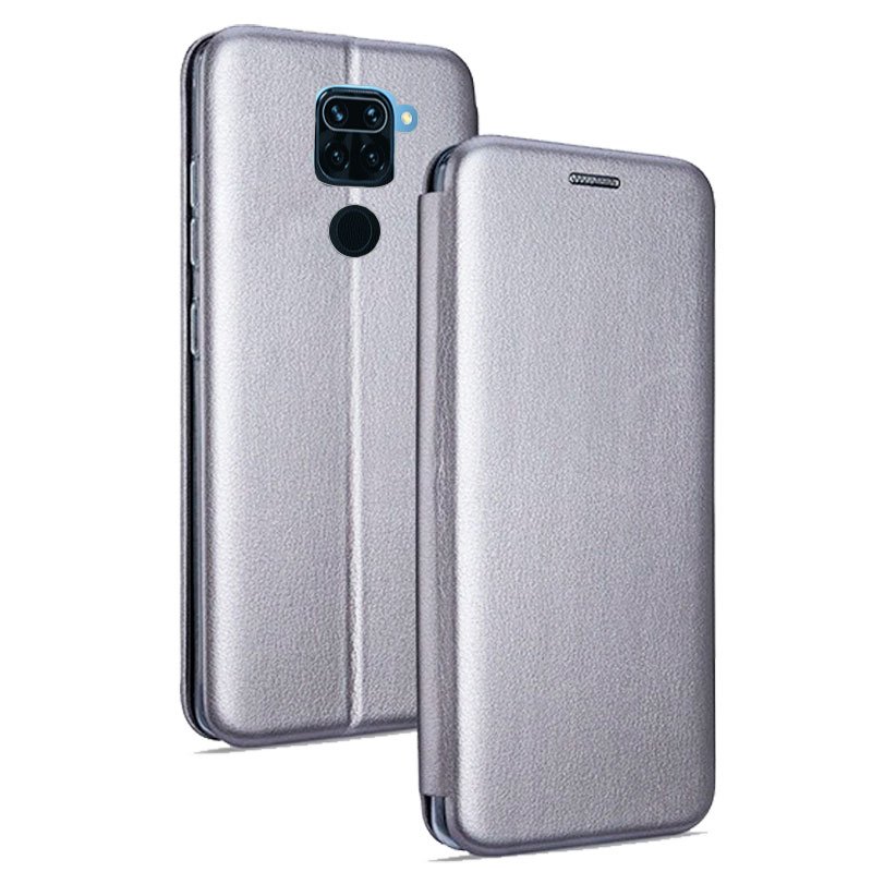 Funda Flip Cover Xiaomi Redmi Note 9 Elegance Plata