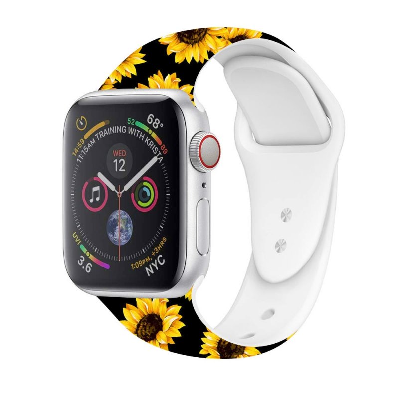 Correa Apple Watch Series 1 2 3 4 5 38 40 Mm Estampado Girasoles