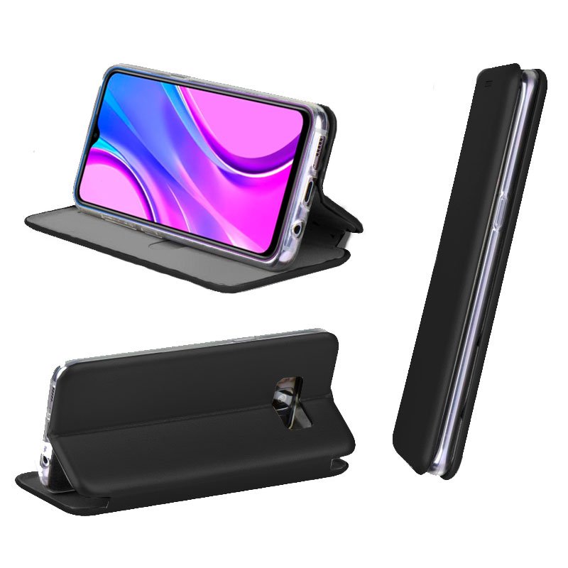 Funda Flip Cover Xiaomi Redmi 9 Elegance Negro