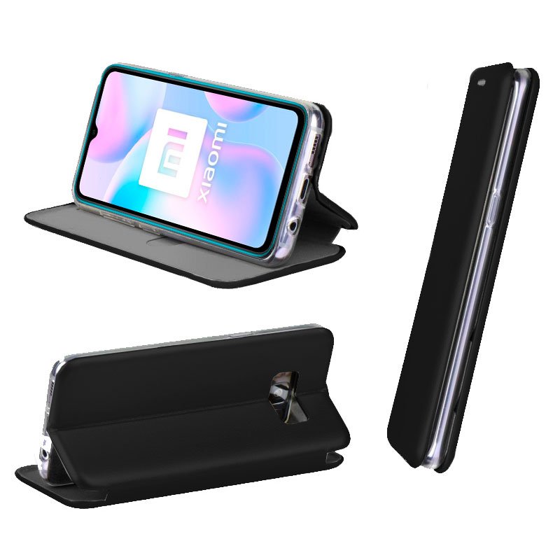 Funda Flip Cover Xiaomi Redmi 9A / 9AT Elegance Negro