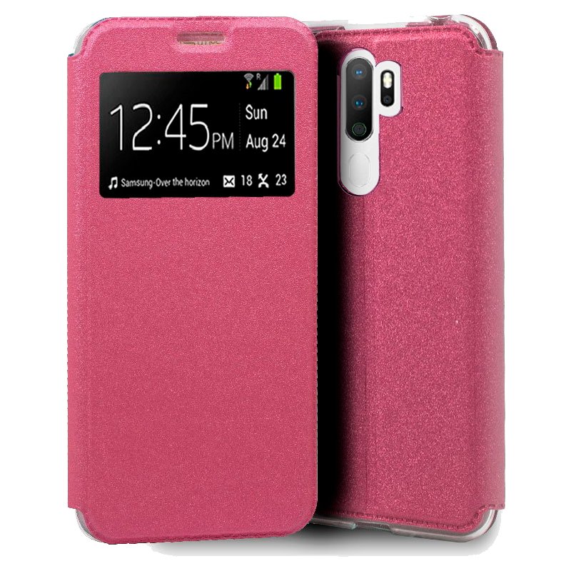 Funda Flip Cover Oppo A5 (2020) / A9 (2020) Liso Rosa