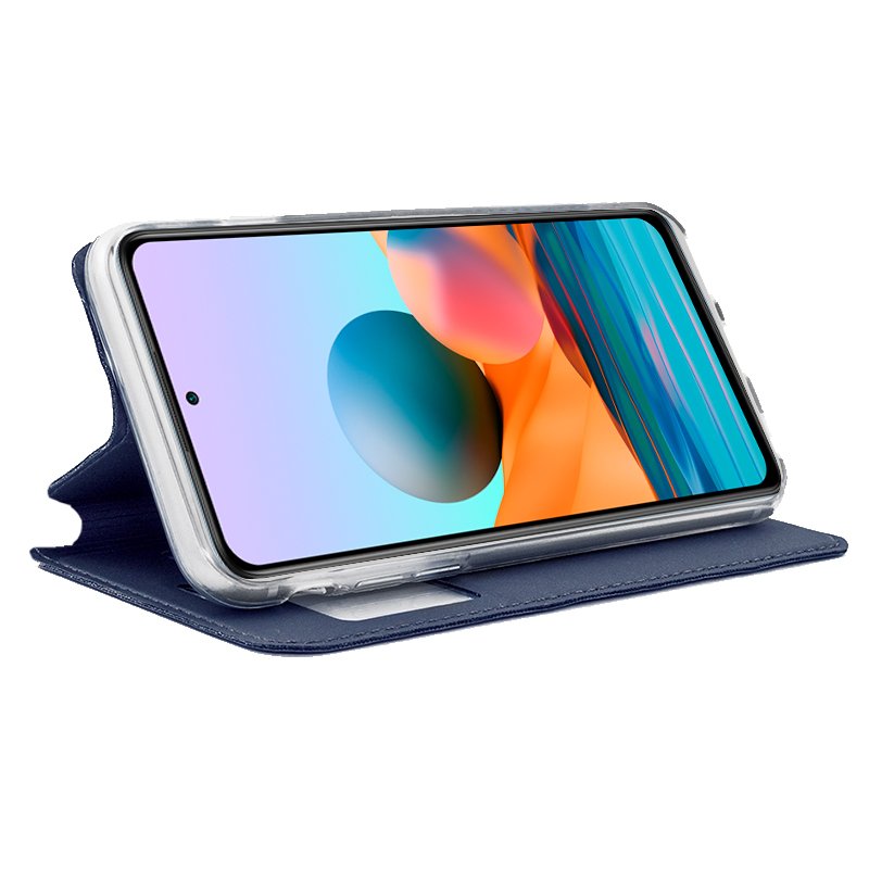 Funda COOL Flip Cover para Xiaomi Redmi Note 10 / Note 10S Liso Azul