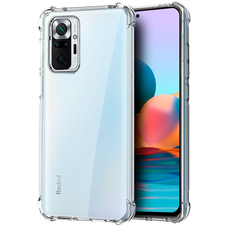 Funda Compatible con Xiaomi Redmi Note 10 Pro / Redmi Note 10 Pro Max  Transparente Carcasa para móvil de TPU con diseño Bicolor con Absorción de