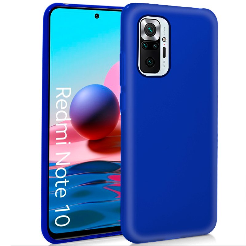 Funda COOL Silicona para Xiaomi Redmi Note 10 Pro (Azul)