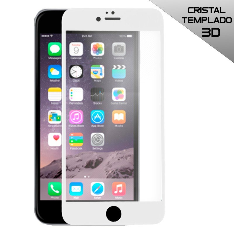 Protector Pantalla Cristal Templado iPhone 6 Plus / 6s Plus (FULL 3D Blanco) Protector Pantalla Cristal Templado iPhone 6 Plus / 6s Plus (FULL 3D Blanco)
