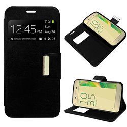 Funda Flip Cover Sony Xperia X Liso Negro