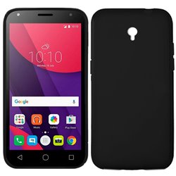 Funda Silicona Alcatel Pixi 4 (5) 4G / Smart 7 Turbo (Negro)