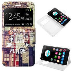 Funda Flip Cover ZTE Blade A510 Dibujos Future