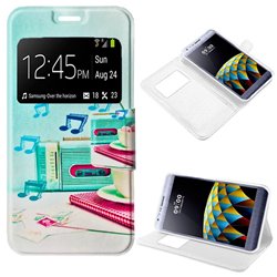 Funda Flip Cover LG X Cam Dibujos Music