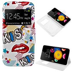 Funda Flip Cover LG K4 Dibujos Kiss