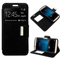 Funda Flip Cover ZTE Axon 7 Mini Liso Negro