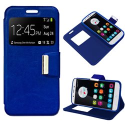 Funda Flip Cover ZTE Blade A310 Liso Azul