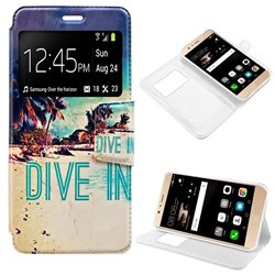 Funda Flip Cover Huawei P9 Lite Dibujos Beach