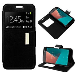 Funda Flip Cover Vodafone Smart N8 Liso Negro