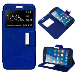 Funda Flip Cover ZTE Blade L7 Liso Azul