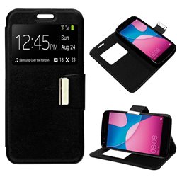 Funda Flip Cover Huawei Y6 Pro (2017) Liso Negro