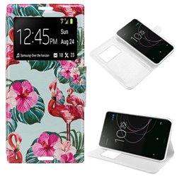 Funda Flip Cover Sony Xperia XZ1 Dibujos Flamenco