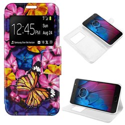 Funda Flip Cover Motorola Moto G5S Dibujos Mariposa