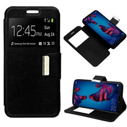 Funda Flip Cover Huawei P20 Liso Negro