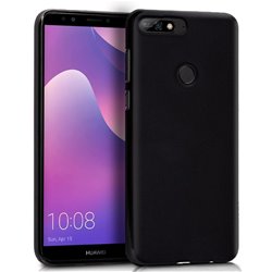 Funda Silicona Huawei Y7 (2018) / Honor 7C (Negro)