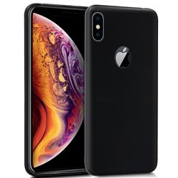 Funda Silicona iPhone XS Max (Negro)