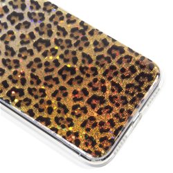Carcasa iPhone X / iPhone XS Glitter Leopardo