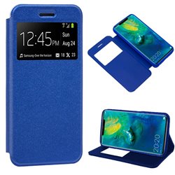 Funda Flip Cover Huawei Mate 20 Pro Liso Azul
