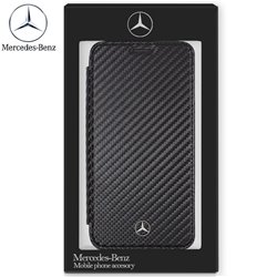 Funda Flip Cover iPhone XR Licencia Mercedes-Benz Negro