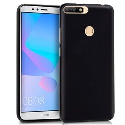 Funda Silicona Huawei Y6 (2018) / Honor 7A (Negro)