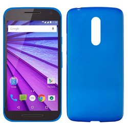 Funda Silicona Motorola Moto G 3ª Generación (Azul)