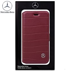 Funda Flip Cover iPhone 6 / 6s / iPhone 7 / 8 Licencia Mercedes-Benz Rojo