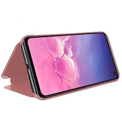 Funda Flip Cover Samsung G970 Galaxy S10e Clear View Rosa