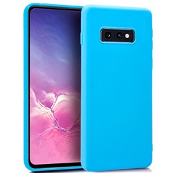 Funda Silicona Samsung G970 Galaxy S10e (Celeste)