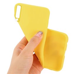 Funda Silicona Samsung A750 Galaxy A7 (Amarillo)