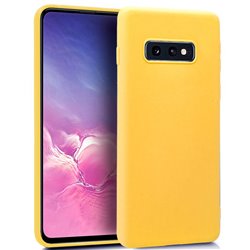 Funda Silicona Samsung G970 Galaxy S10e (Amarillo)