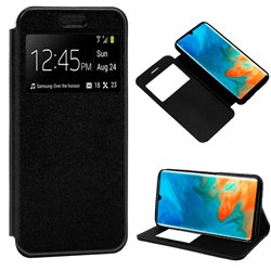 Funda Flip Cover Huawei P30 Pro Liso Negro