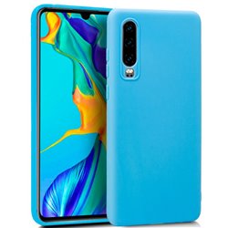 Funda Silicona Huawei P30 (Celeste)