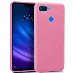 Funda Silicona Xiaomi Mi 8 Lite (Rosa)