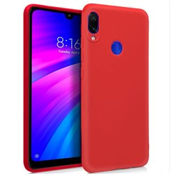 Funda Silicona Xiaomi Redmi 7 (Rojo)