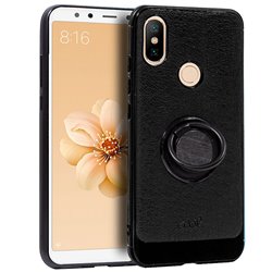 Carcasa Xiaomi Mi A2 / Mi 6X Leather Piel Negro