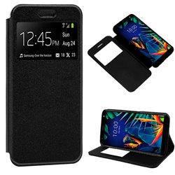 Funda Flip Cover LG K40 Liso Negro