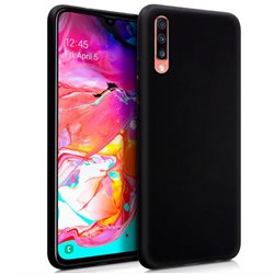 Funda Silicona Samsung A705 Galaxy A70 (Negro)