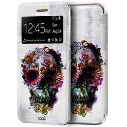 Funda Flip Cover iPhone 7 / iPhone 8 Dibujos Calavera