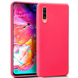 Funda Silicona Samsung A705 Galaxy A70 (Rojo)