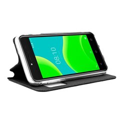 Funda Flip Cover Wiko Y50 Liso Negro